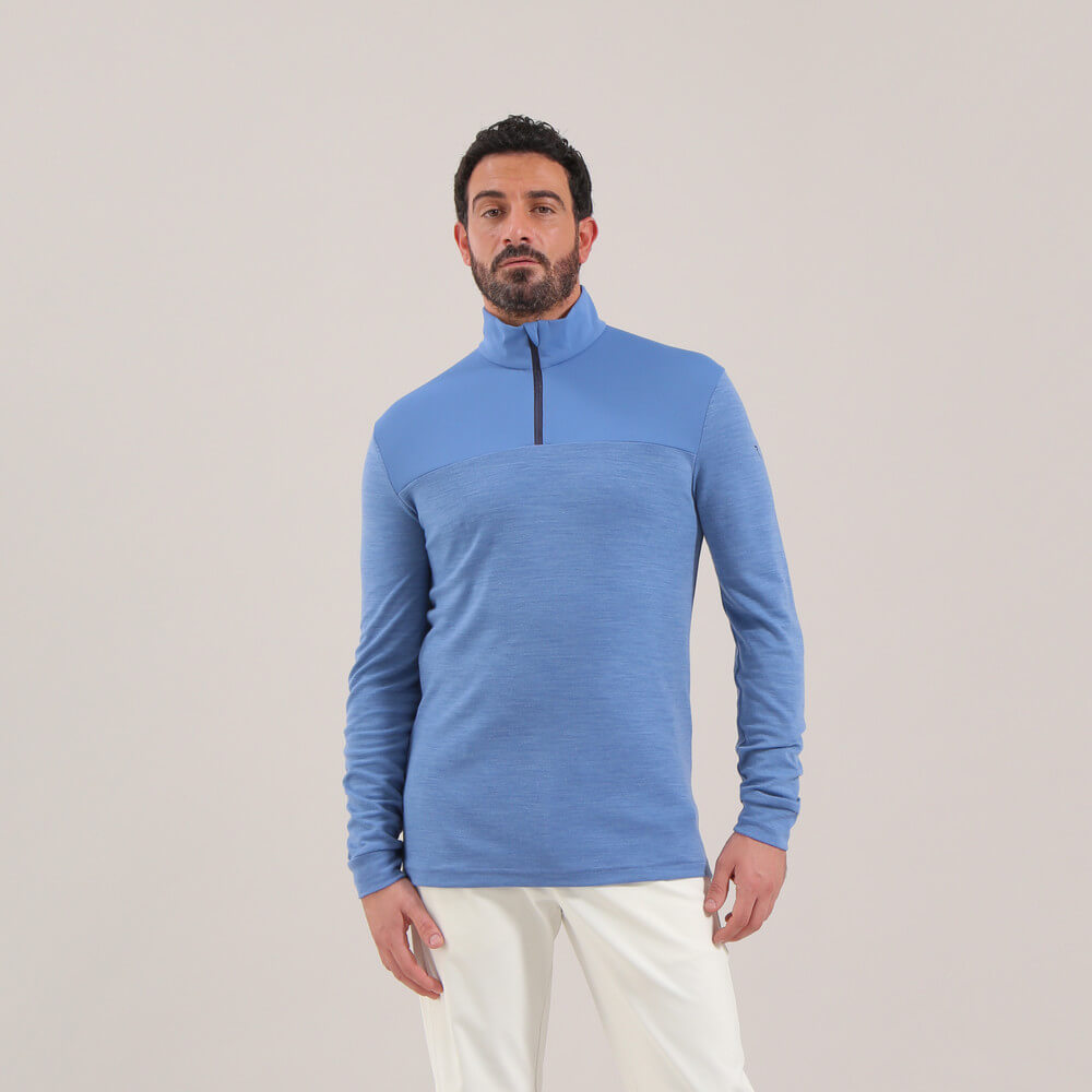 THAIRIN | MERINO BLEND QUARTER ZIP - Chervò USA