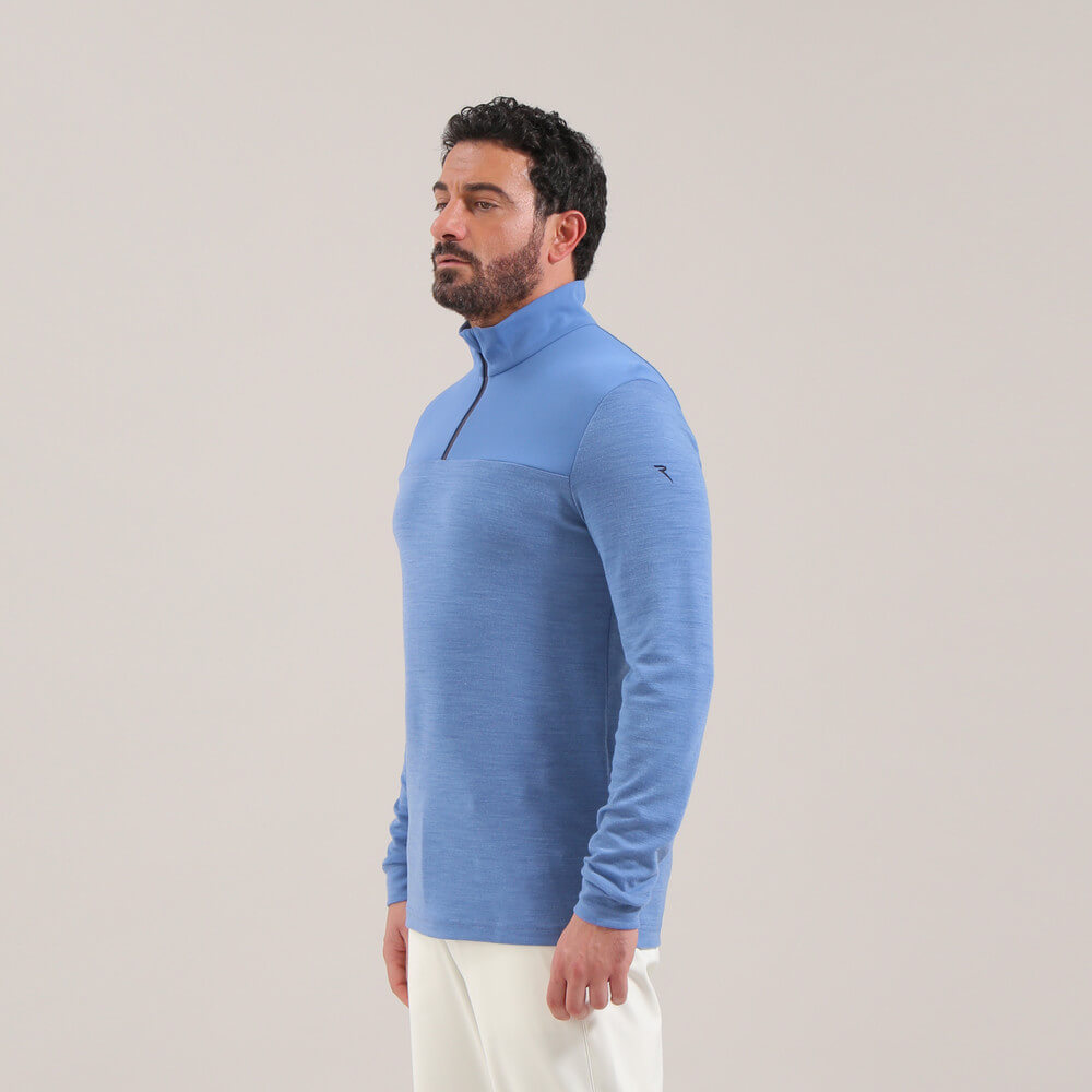 THAIRIN | MERINO BLEND QUARTER ZIP - Chervò USA