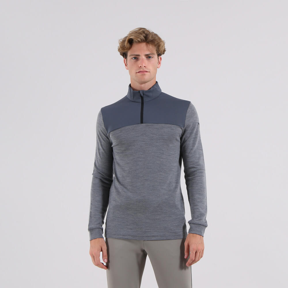 THAIRIN | MERINO BLEND QUARTER ZIP - Chervò USA