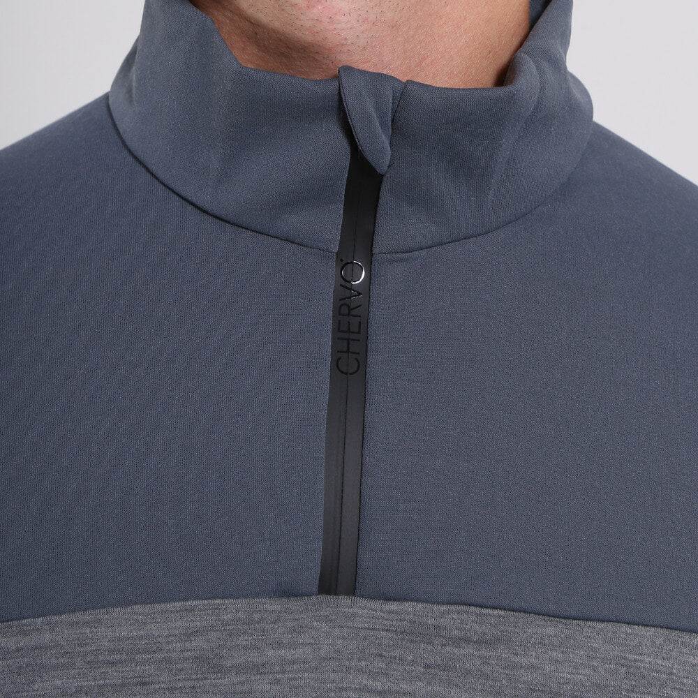 THAIRIN | MERINO BLEND QUARTER ZIP - Chervò USA