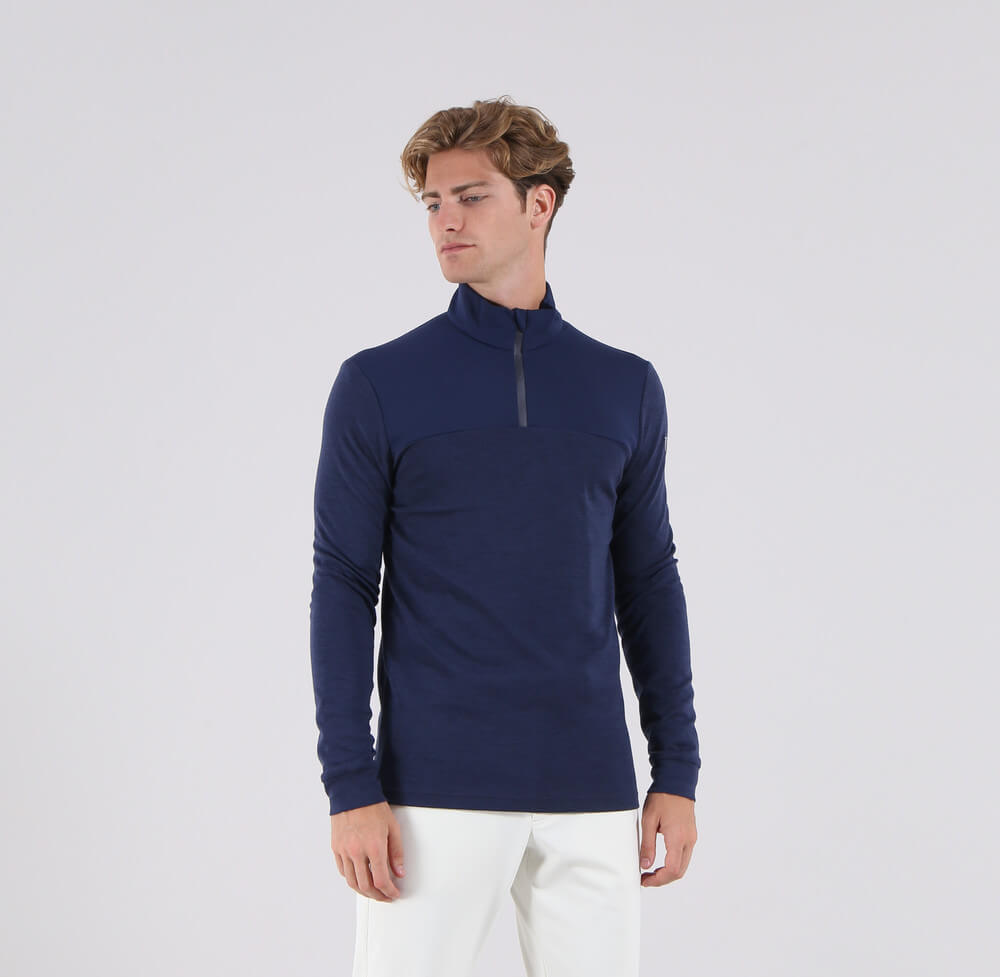 THAIRIN | MERINO BLEND QUARTER ZIP - Chervò USA