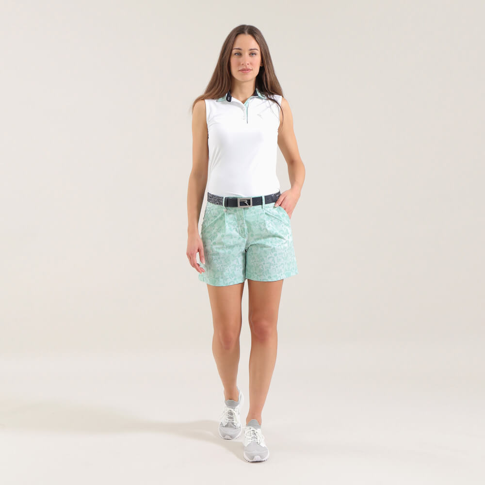 AZULES | LIGHTWEIGHT SUNBLOCK® SLEEVELESS JERSEY POLO - Chervò USA