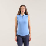 AZULES | LIGHTWEIGHT SUNBLOCK® SLEEVELESS JERSEY POLO - Chervò USA