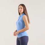 AZULES | LIGHTWEIGHT SUNBLOCK® SLEEVELESS JERSEY POLO - Chervò USA