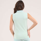 AZULES | LIGHTWEIGHT SUNBLOCK® SLEEVELESS JERSEY POLO - Chervò USA