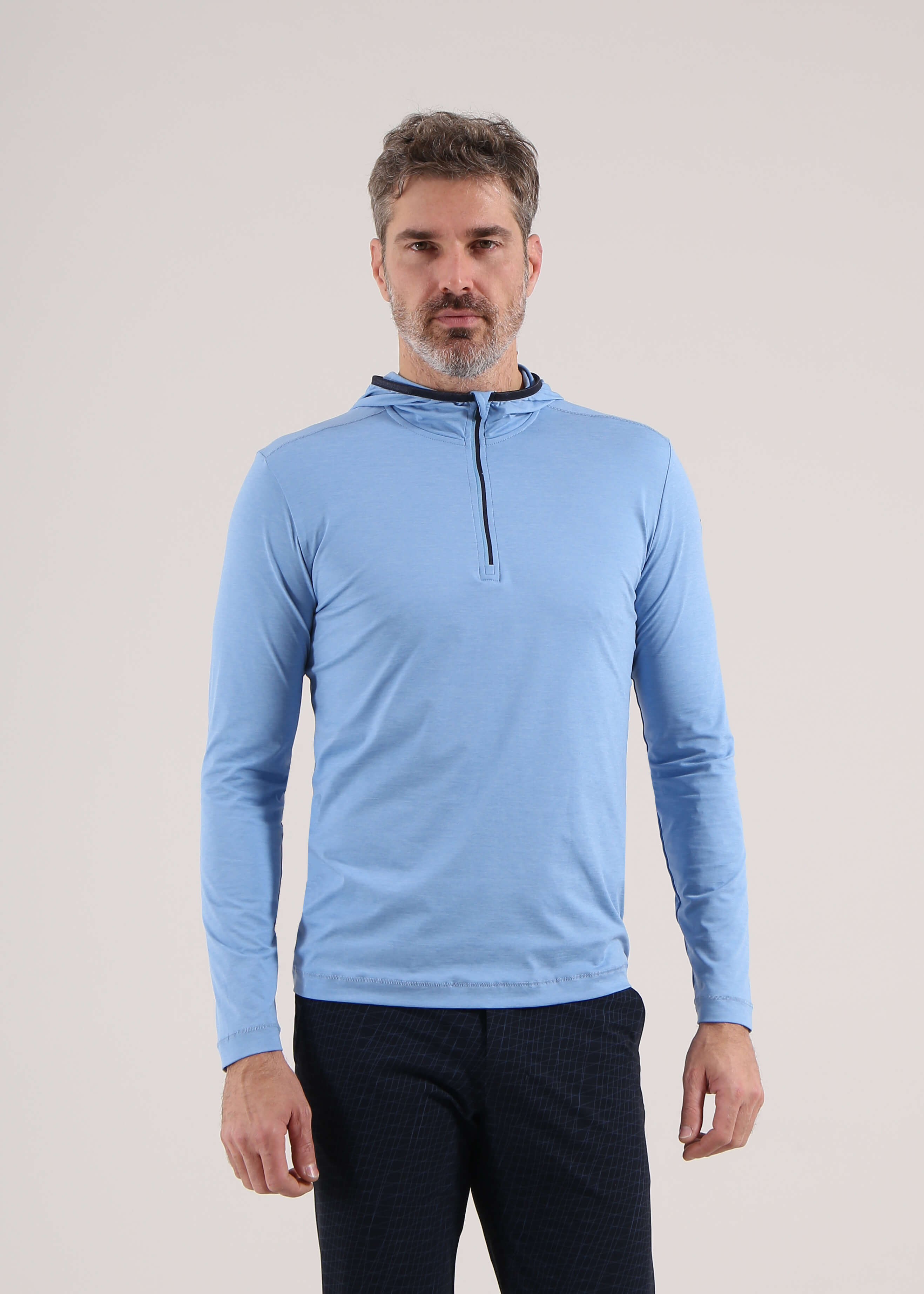 PUZZLE | LIGHTWEIGHT SUNBLOCK® QUARTER ZIP HOODIE - Chervò USA