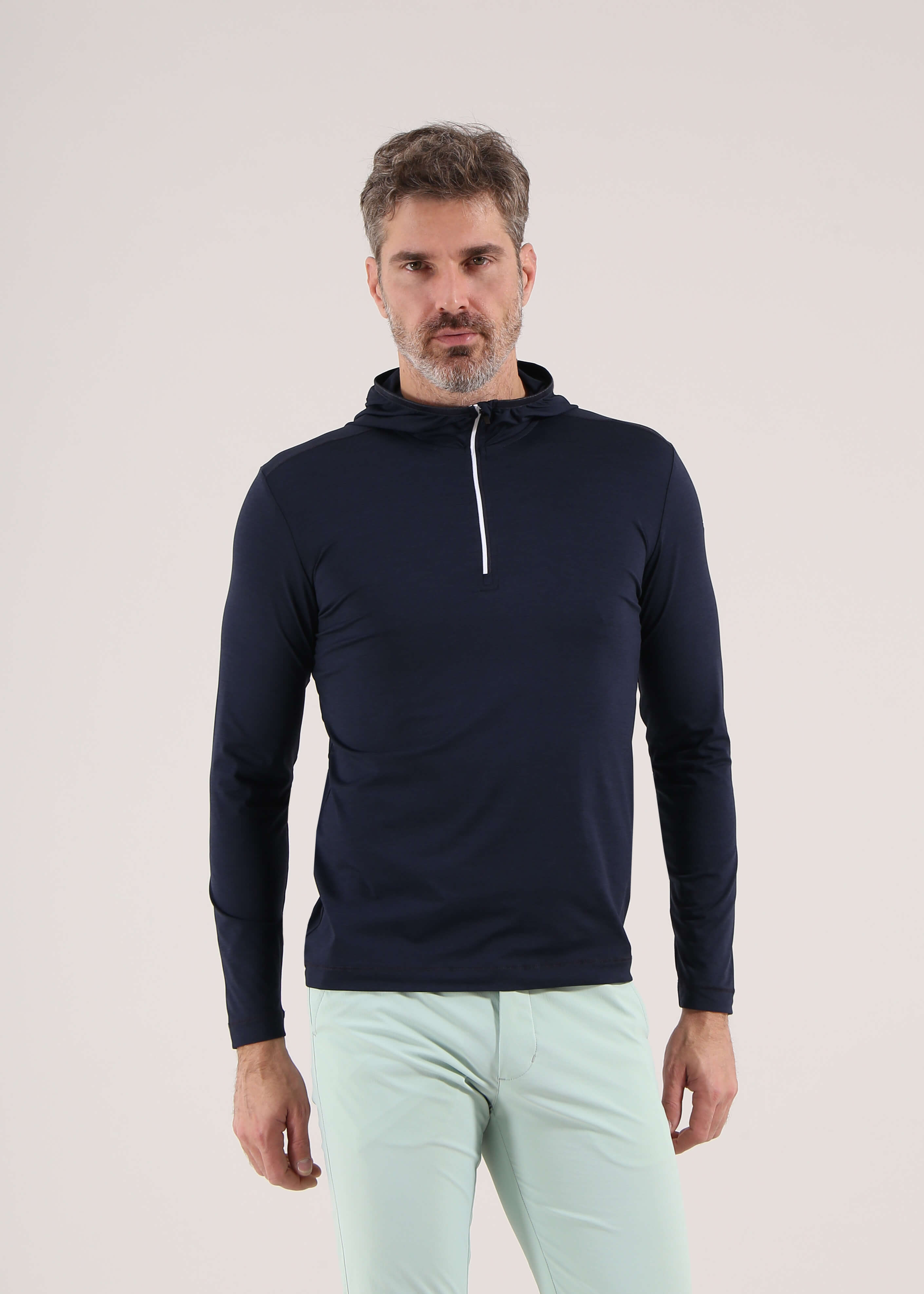 PUZZLE | LIGHTWEIGHT SUNBLOCK® QUARTER ZIP HOODIE - Chervò USA