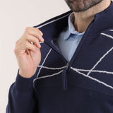 NOCHE | QUARTER ZIP KNIT SWEATER - Chervò USA