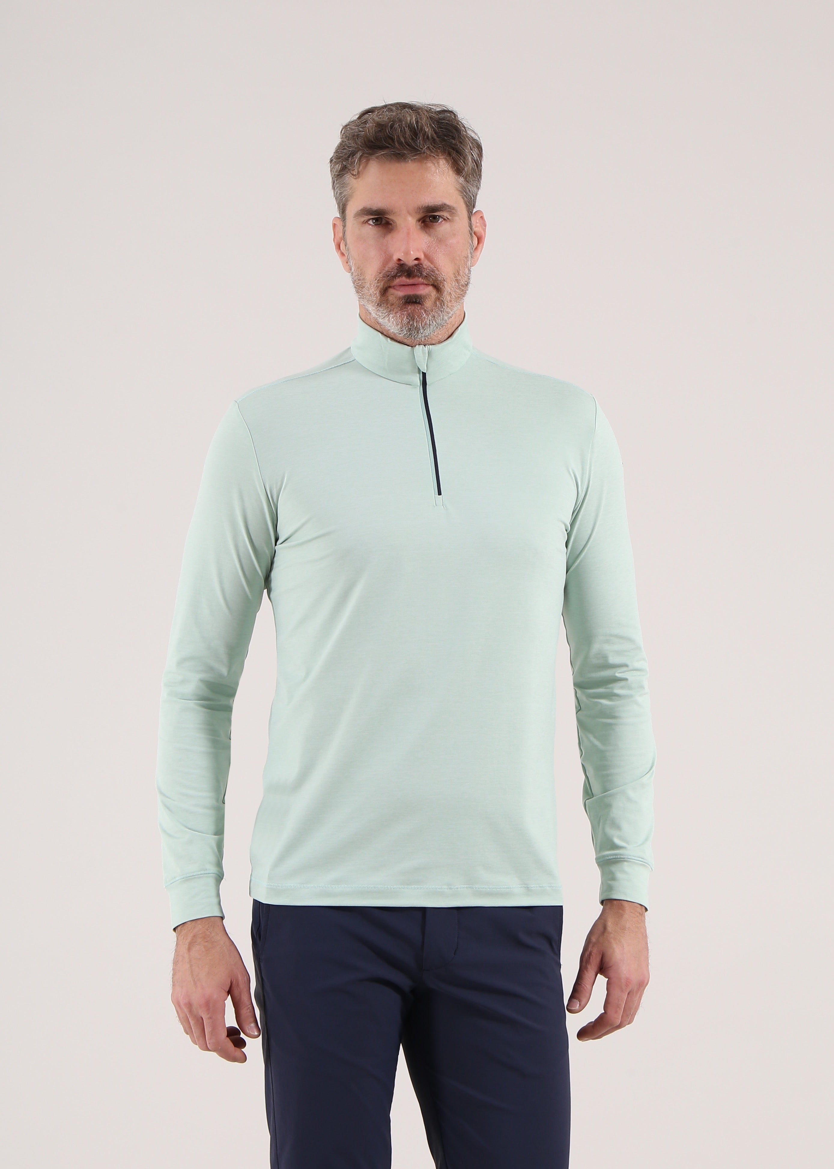 TAKEOFF | SUNBLOCK® MELANGE QUARTER ZIP - Chervò USA