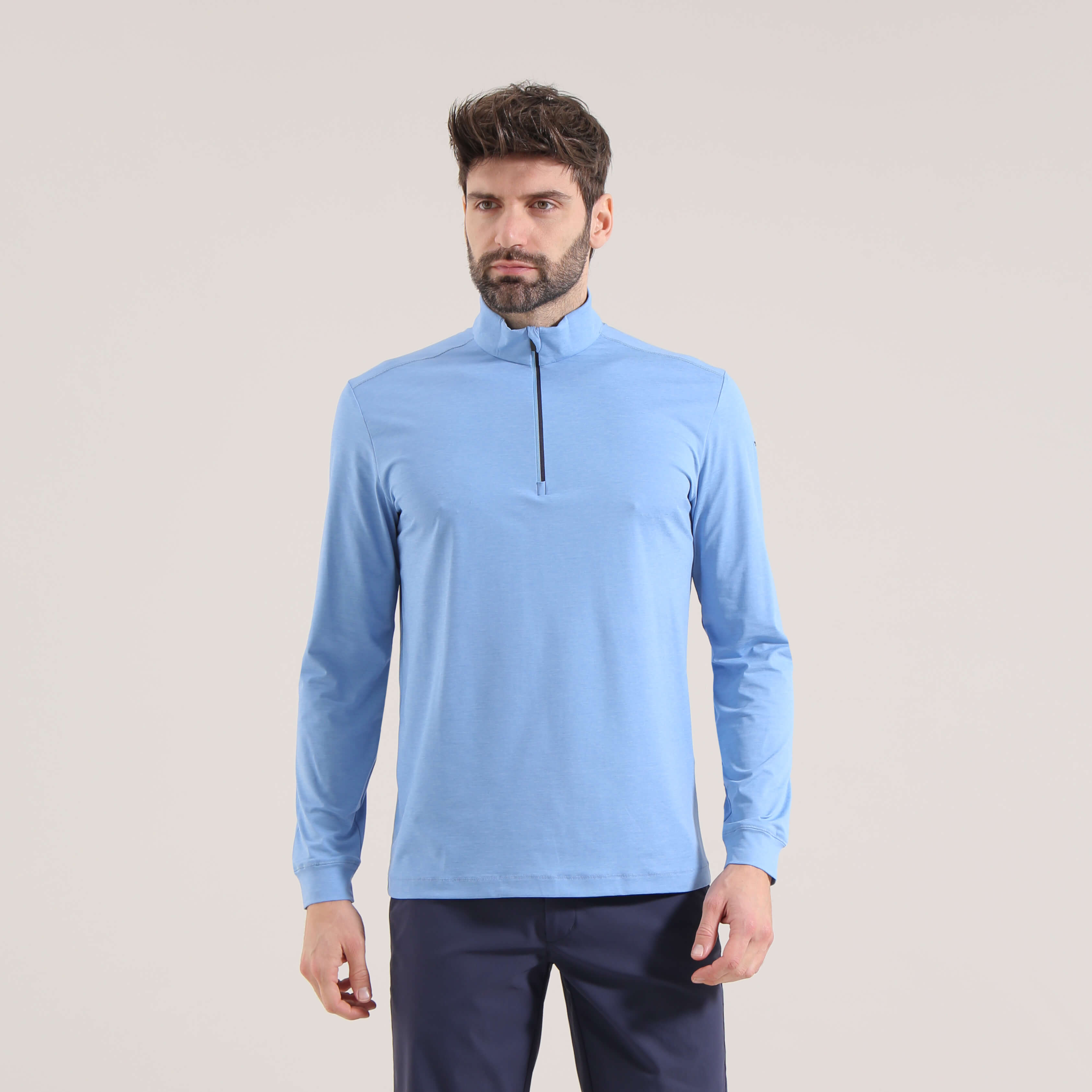 TAKEOFF | SUNBLOCK® MELANGE QUARTER ZIP - Chervò USA