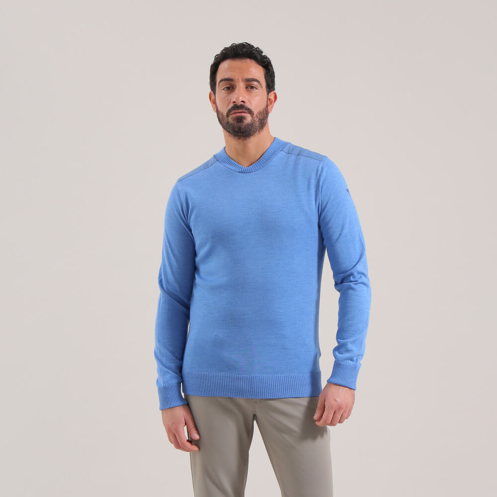 NEVISCHIO | MERINOS WOOL CREWNECK KNITWEAR - Chervò USA