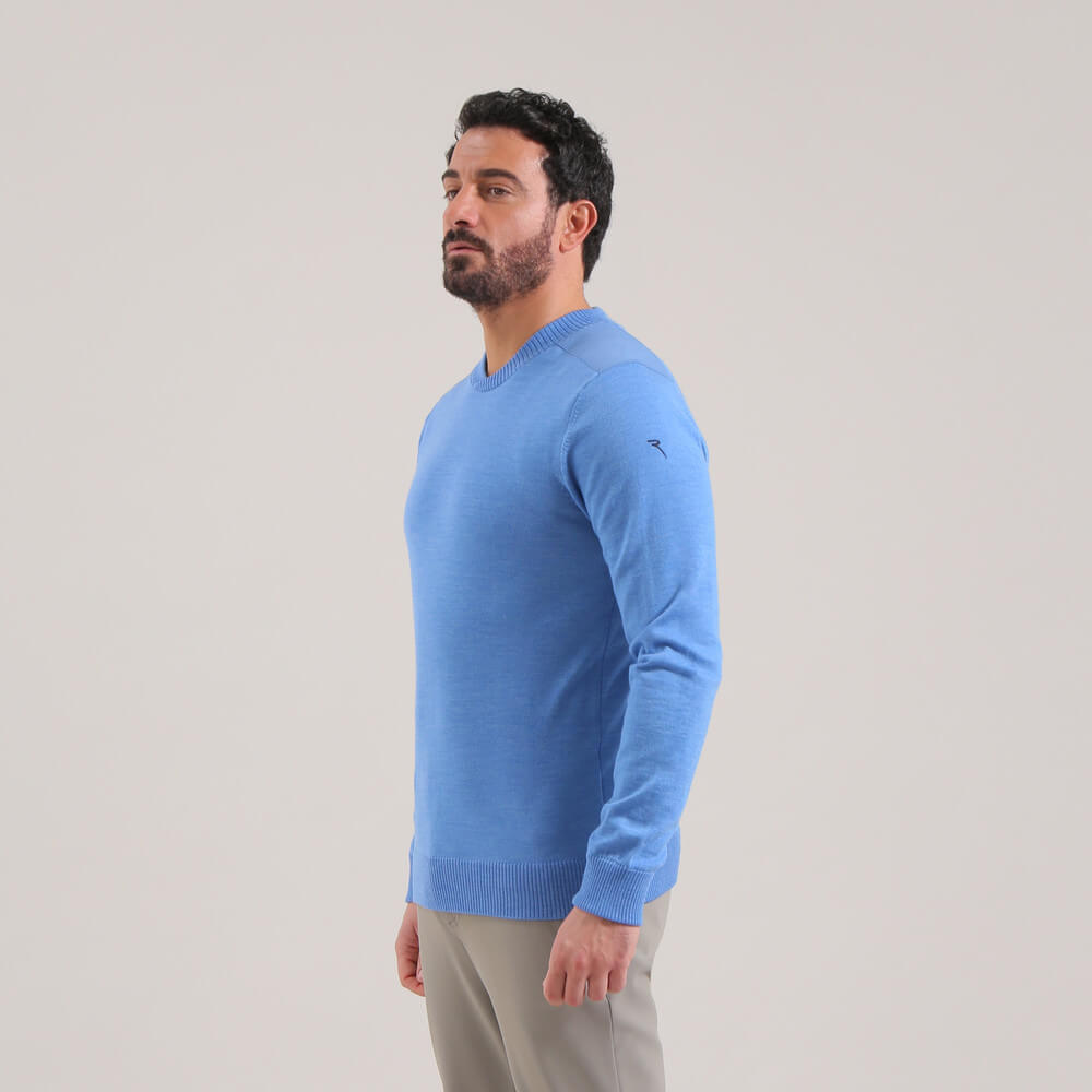 NEVISCHIO | MERINOS WOOL CREWNECK KNITWEAR - Chervò USA