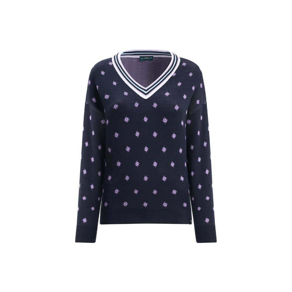 NAVY PINWHEEL / F0022 / XS/40