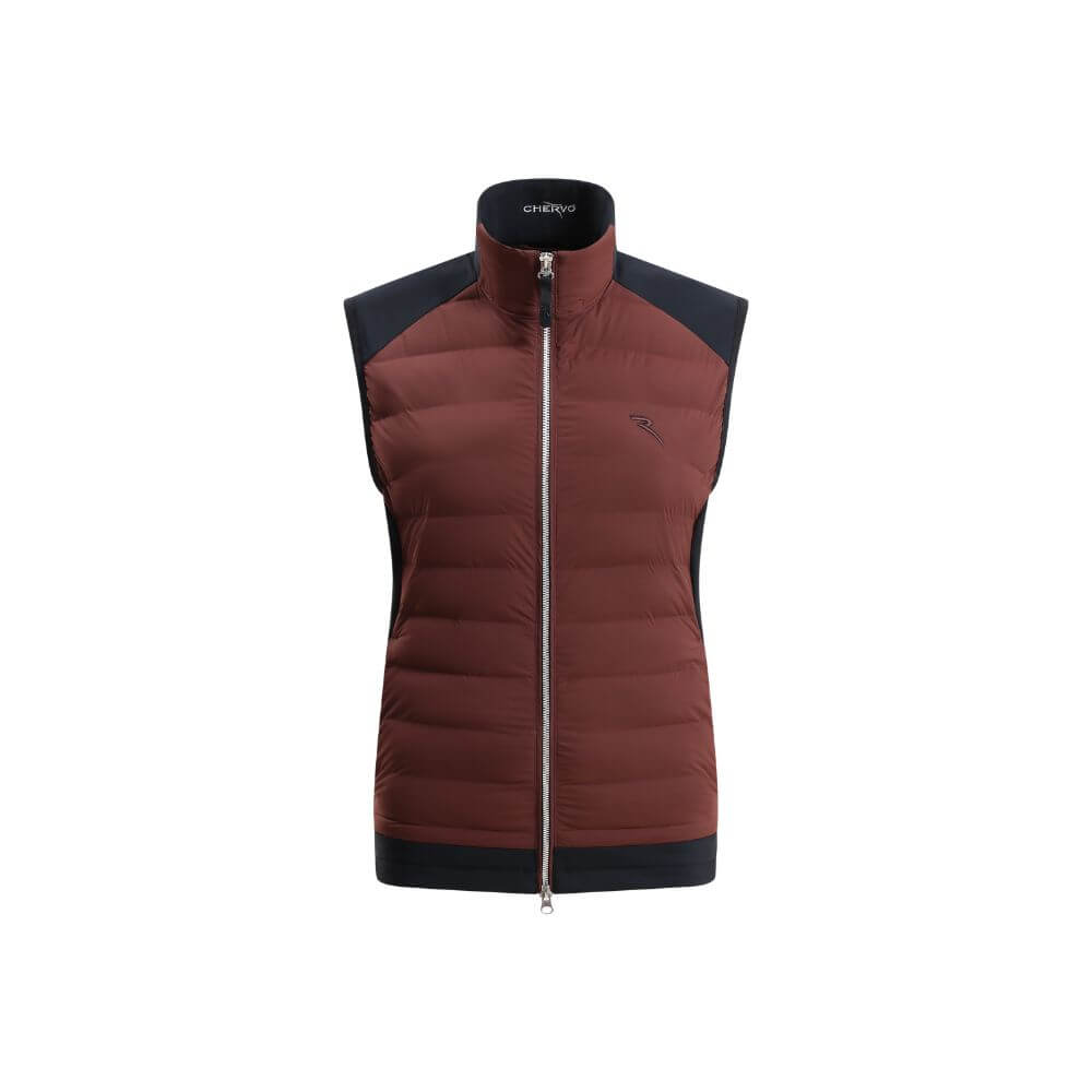 ERMENEGARDA - CHOCOLATE vest - woman - Chervò USA