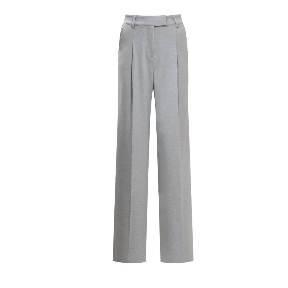 SGULMARIN - TEXTURED GREY trousers - woman - Chervò USA