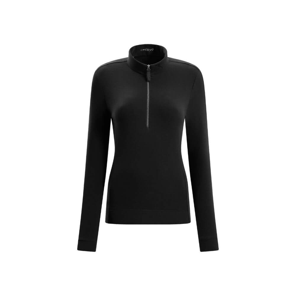 TRINIDAD - MIDNIGHT BLACK turtleneck - woman - Chervò USA