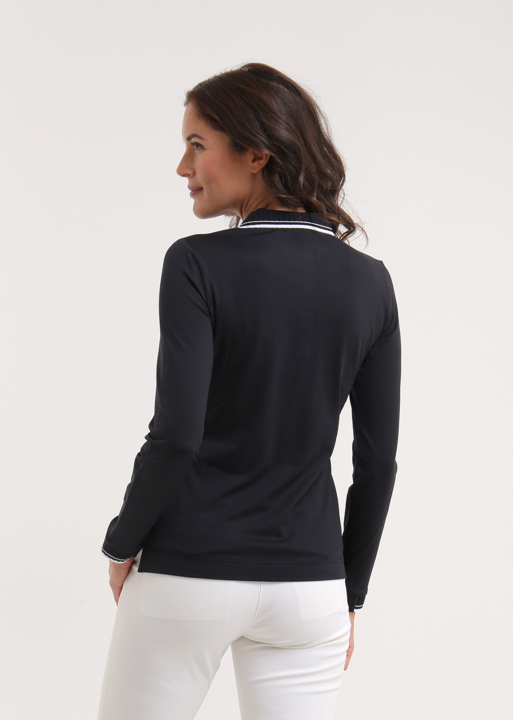 AMARTI - MIDNIGHT BLACK polo - woman - Chervò USA