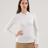 AVEMUS - INDIGO CHEVRON polo - woman - Chervò USA