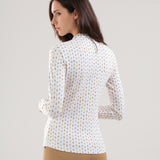 AVEMUS - INDIGO CHEVRON polo - woman - Chervò USA