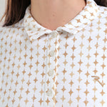 AVEMUS - INDIGO CHEVRON polo - woman - Chervò USA