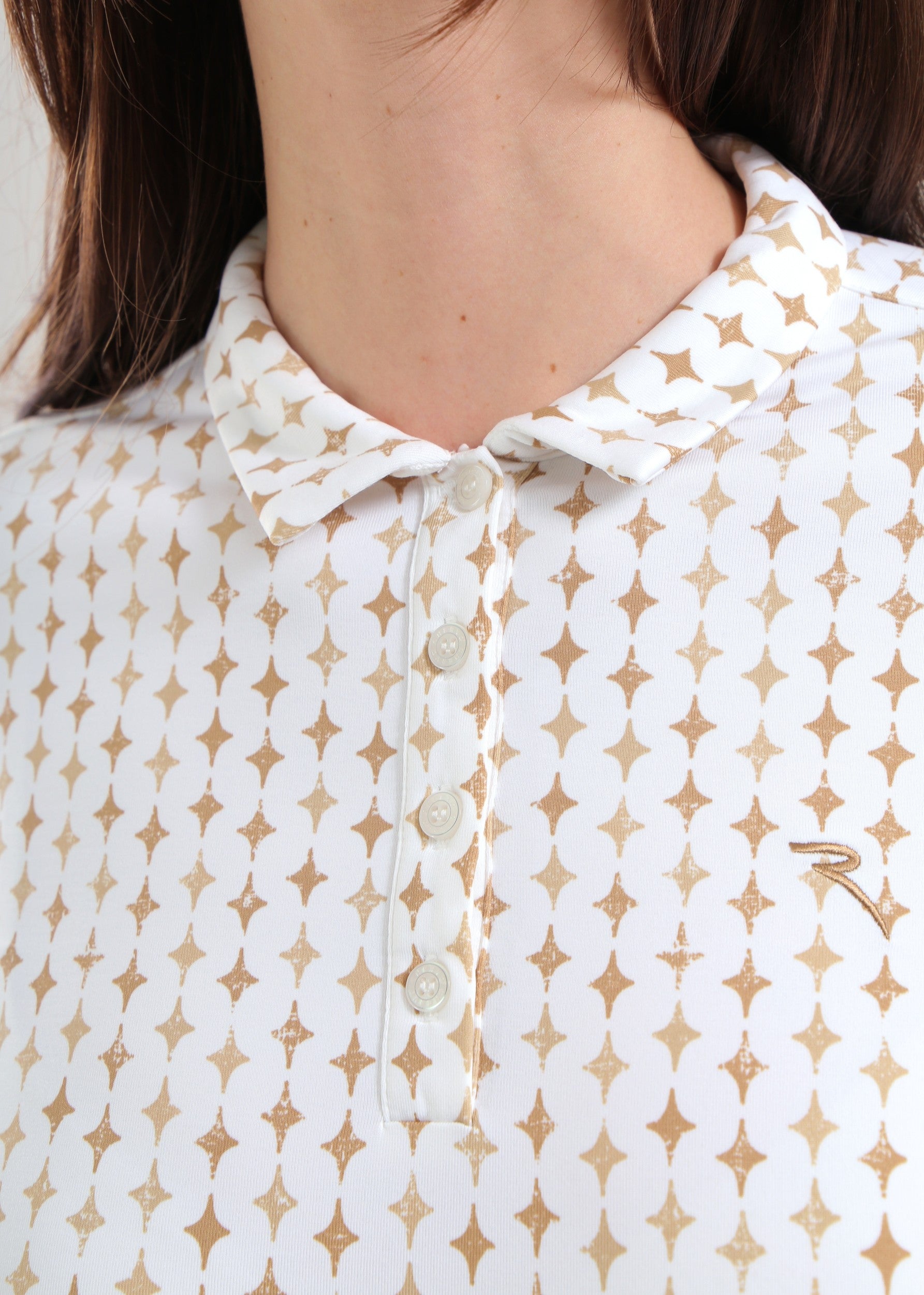 AVEMUS - INDIGO CHEVRON polo - woman - Chervò USA