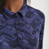 AVEMUS - INDIGO CHEVRON polo - woman - Chervò USA