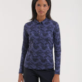 AVEMUS - INDIGO CHEVRON polo - woman - Chervò USA