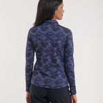 AVEMUS - INDIGO CHEVRON polo - woman - Chervò USA