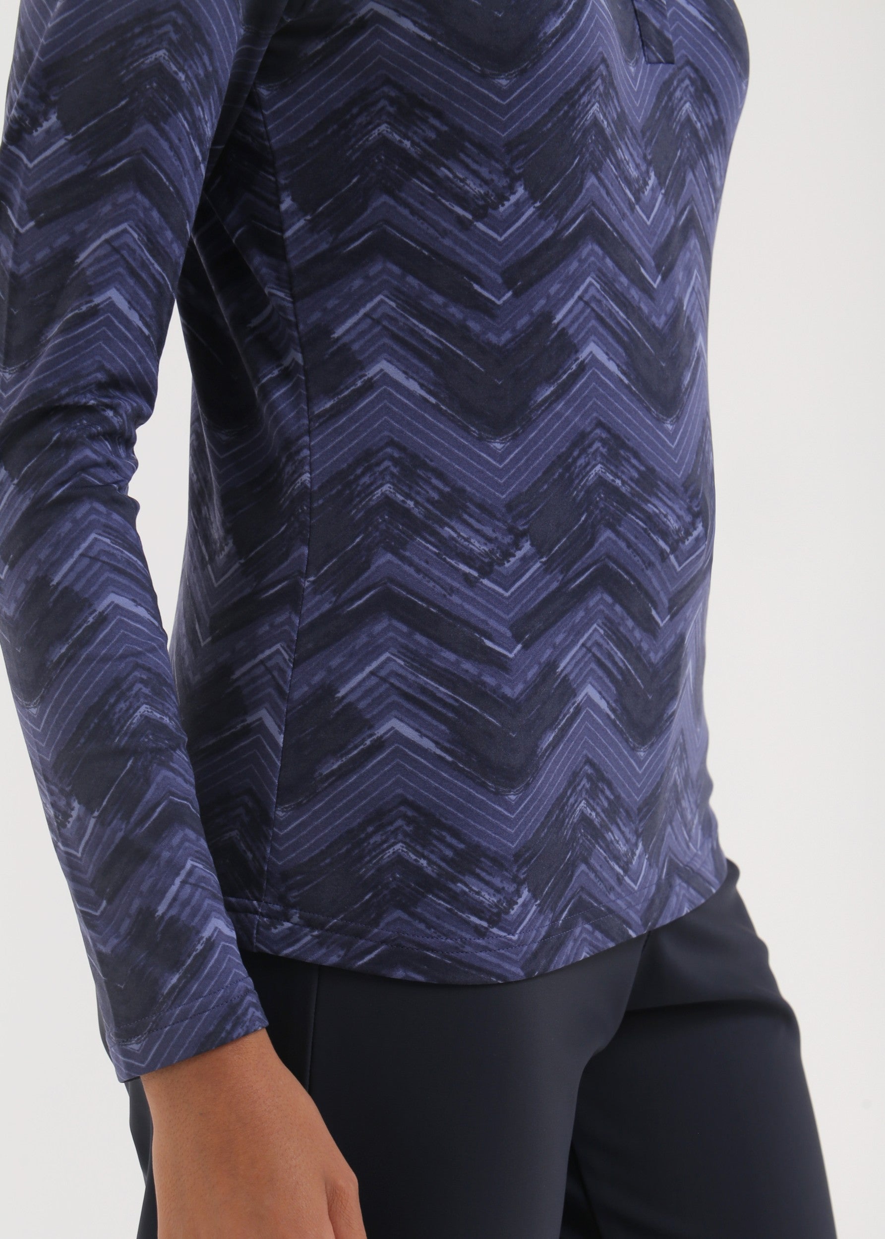 AVEMUS - INDIGO CHEVRON polo - woman - Chervò USA