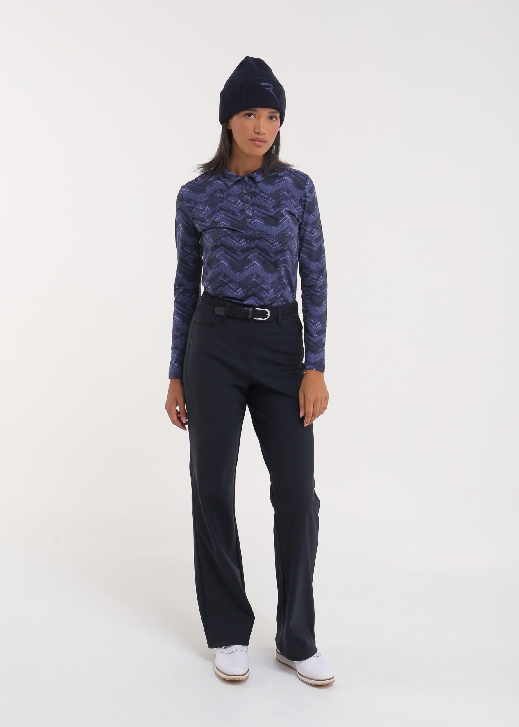 AVEMUS - INDIGO CHEVRON polo - woman - Chervò USA
