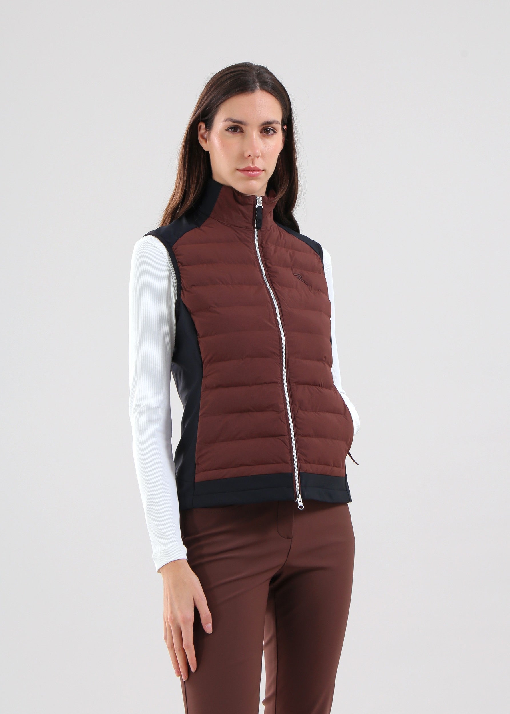 ERMENEGARDA - MIDNIGHT BLACK vest - woman - Chervò USA
