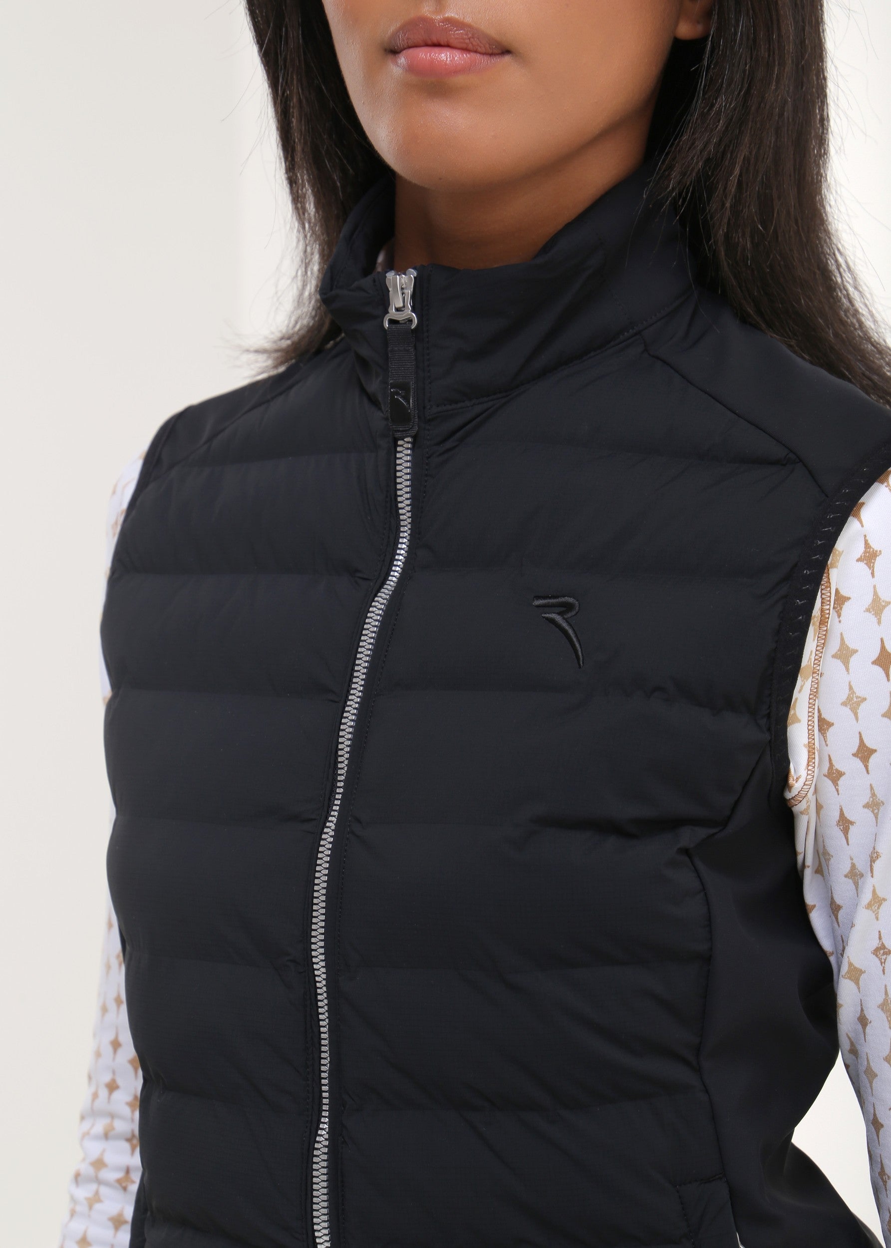ERMENEGARDA - MIDNIGHT BLACK vest - woman - Chervò USA