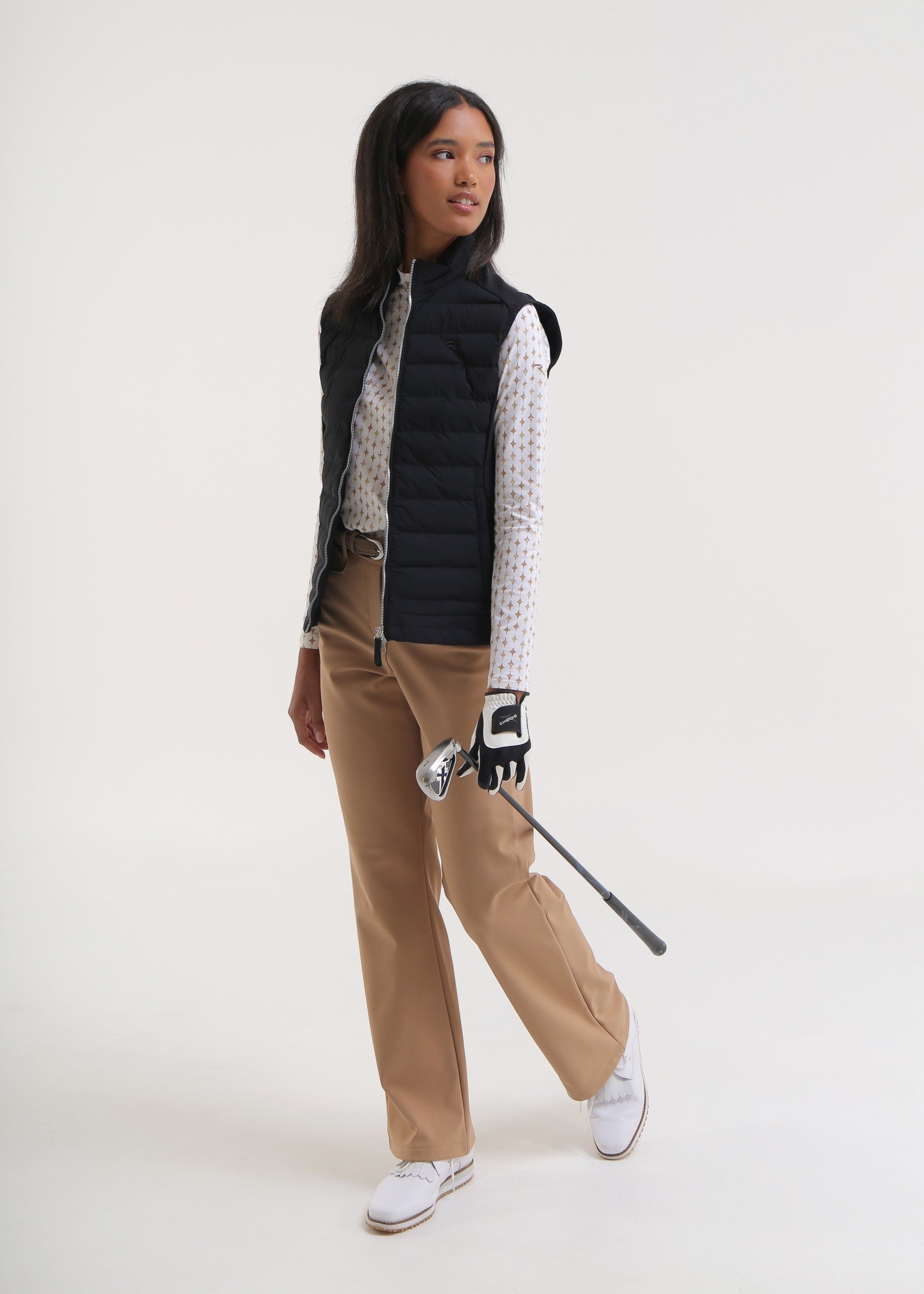ERMENEGARDA - MIDNIGHT BLACK vest - woman - Chervò USA