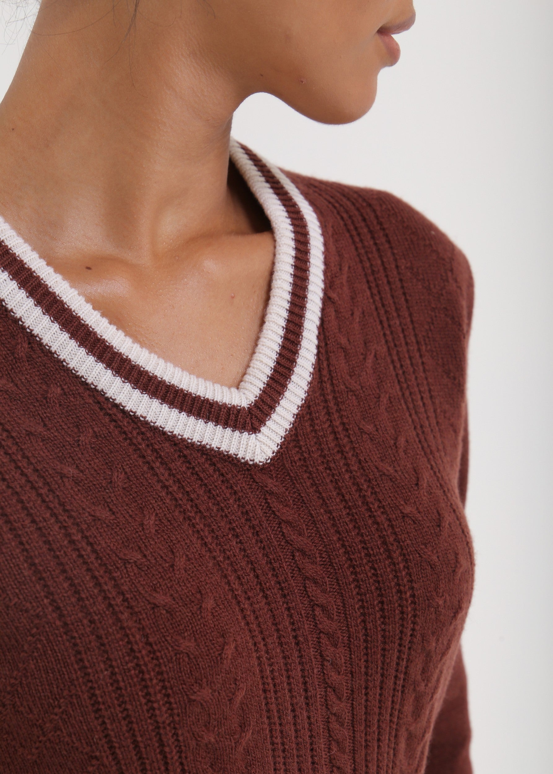 NEVILA - CHOCOLATE knitwear - woman - Chervò USA