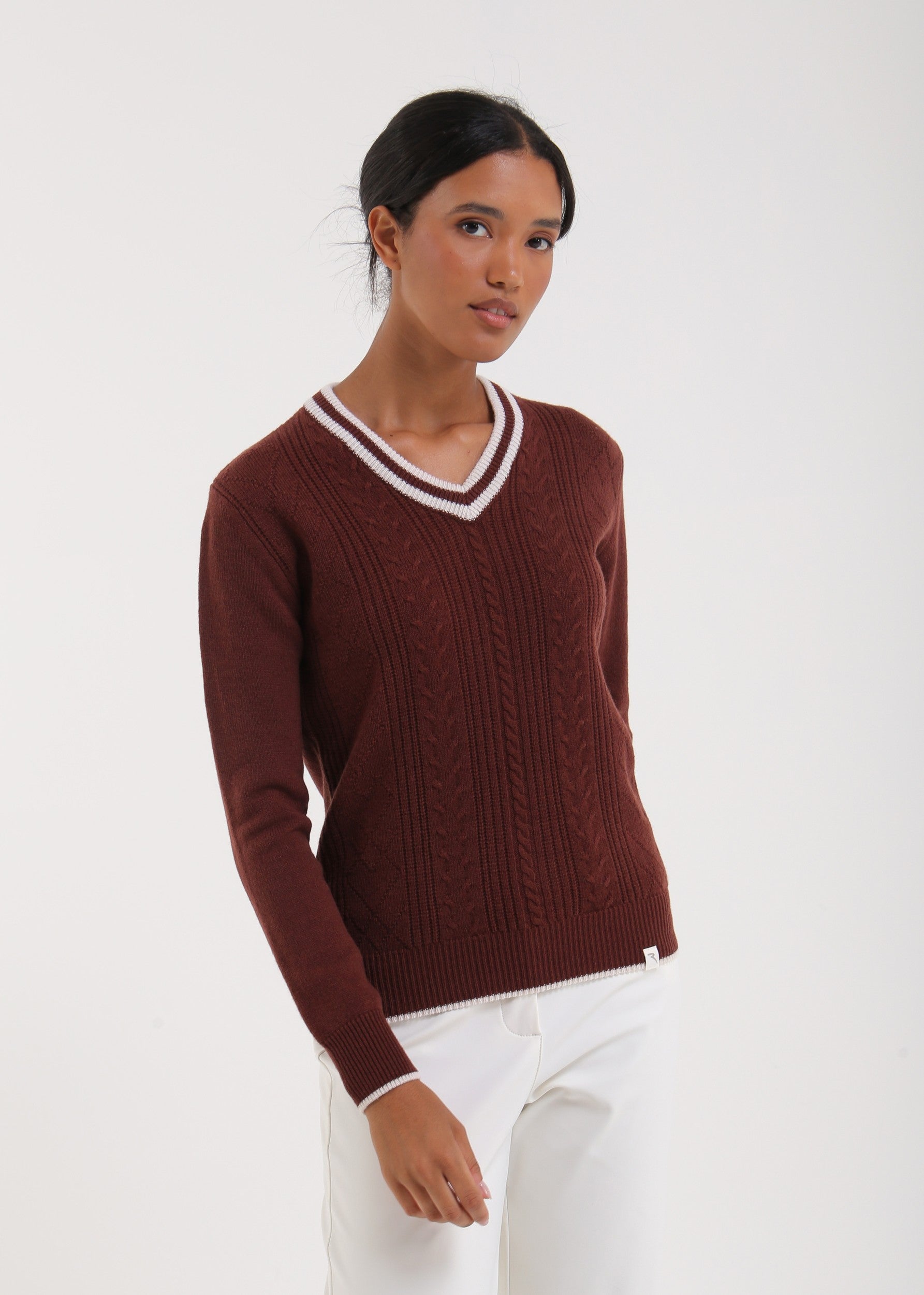 NEVILA - CHOCOLATE knitwear - woman - Chervò USA