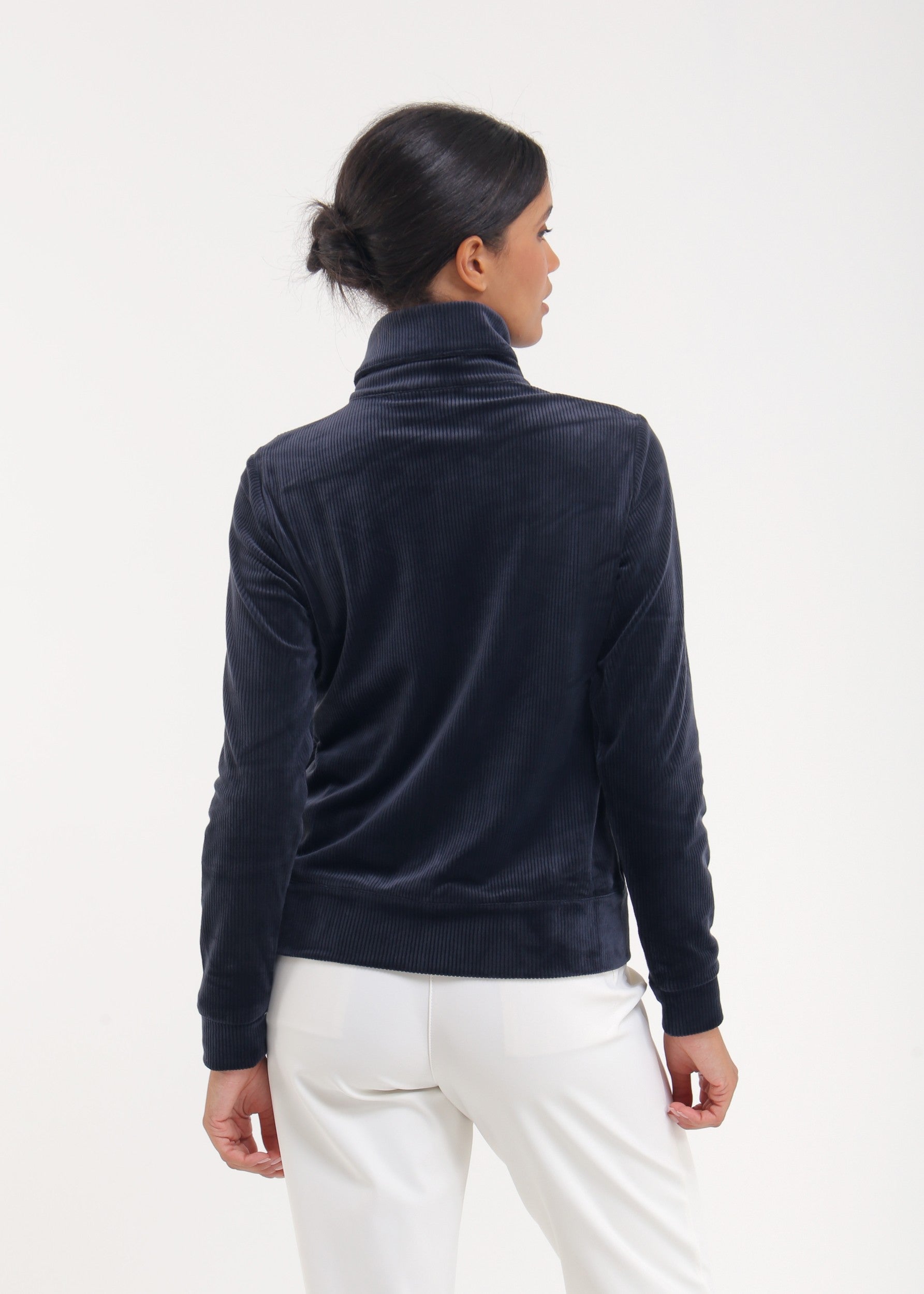 POLONIA - TIMELESS NAVY sweater - woman - Chervò USA