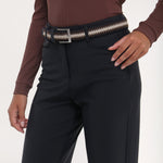 SCIASCIA - MIDNIGHT BLACK trousers - woman - Chervò USA