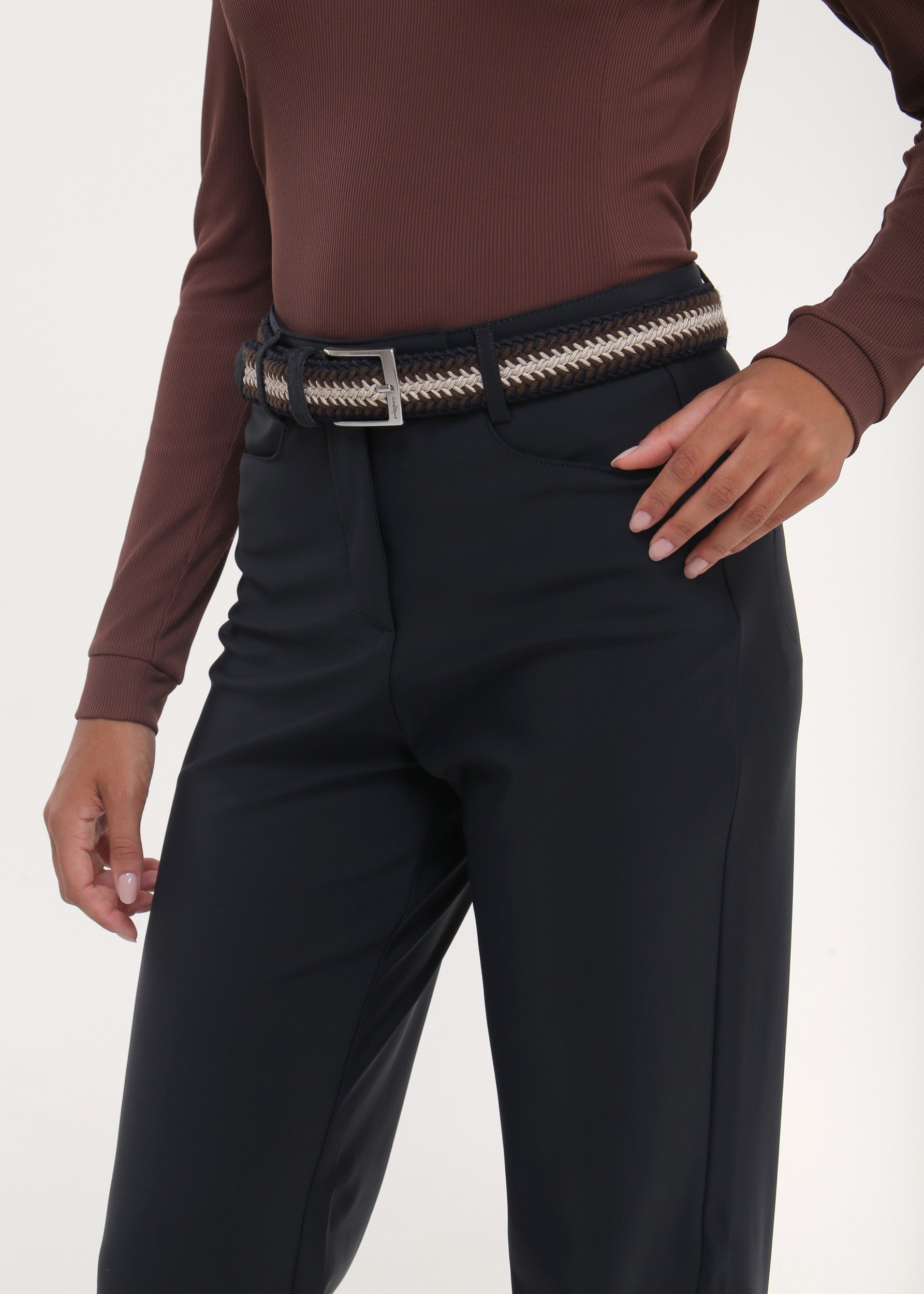 SCIASCIA - MIDNIGHT BLACK trousers - woman - Chervò USA
