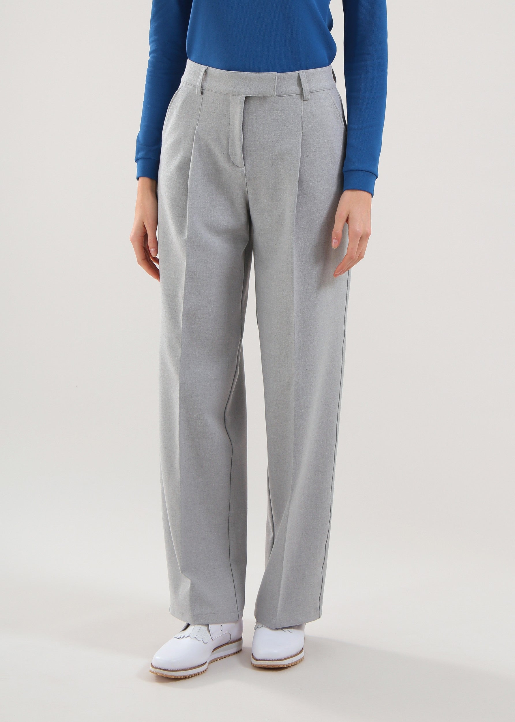 SGULMARIN - TEXTURED GREY trousers - woman - Chervò USA