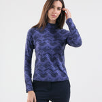 TRINITY - ENVY GREEN PIXELS turtleneck - woman - Chervò USA