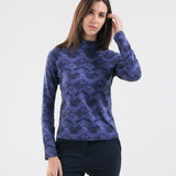 TRINITY - ENVY GREEN PIXELS turtleneck - woman - Chervò USA