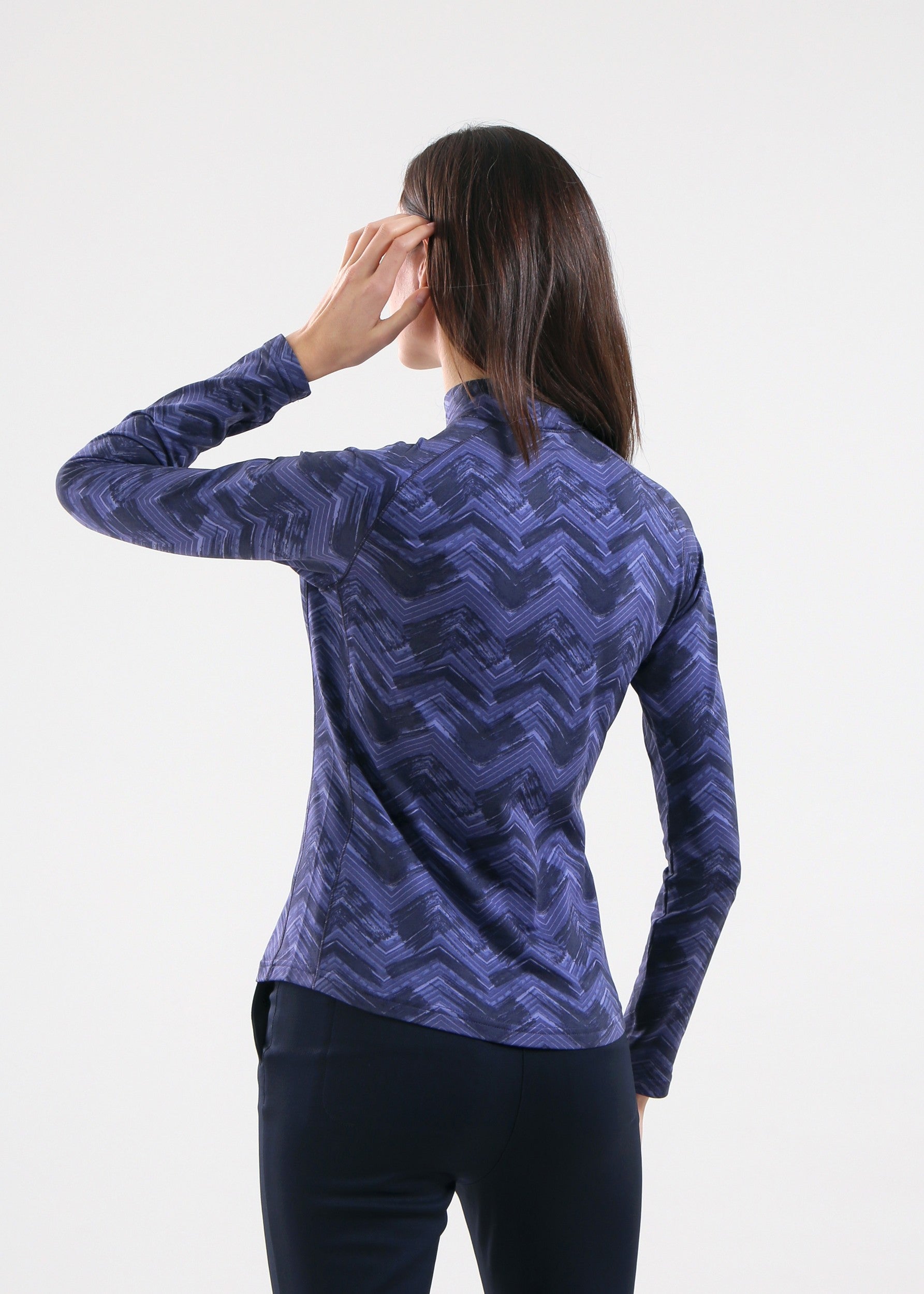 TRINITY - ENVY GREEN PIXELS turtleneck - woman - Chervò USA