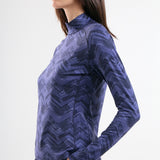 TRINITY - ENVY GREEN PIXELS turtleneck - woman - Chervò USA