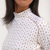 TRINITY - ENVY GREEN PIXELS turtleneck - woman - Chervò USA
