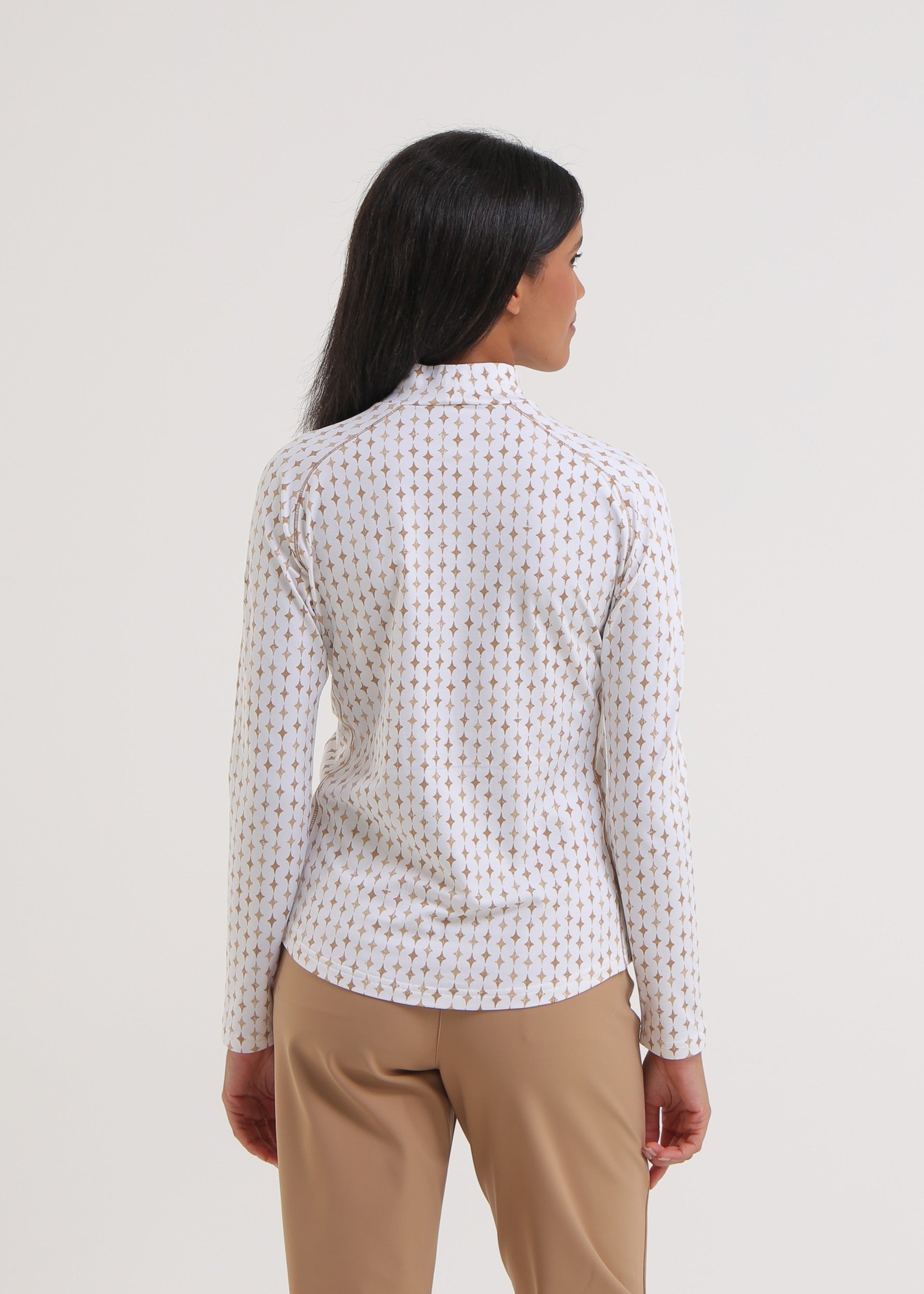 TRINITY - ENVY GREEN PIXELS turtleneck - woman - Chervò USA