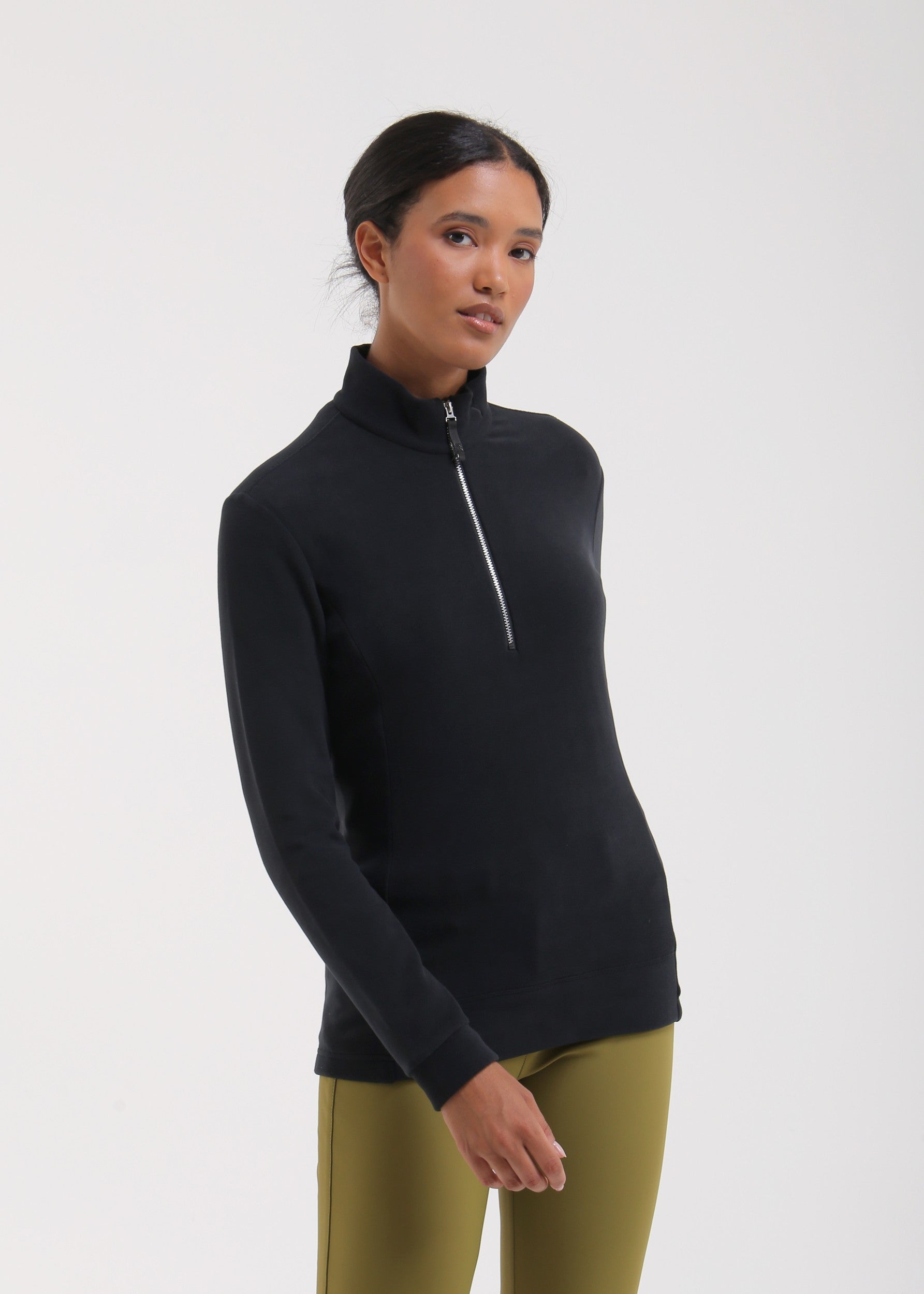 TRINIDAD - MIDNIGHT BLACK turtleneck - woman - Chervò USA