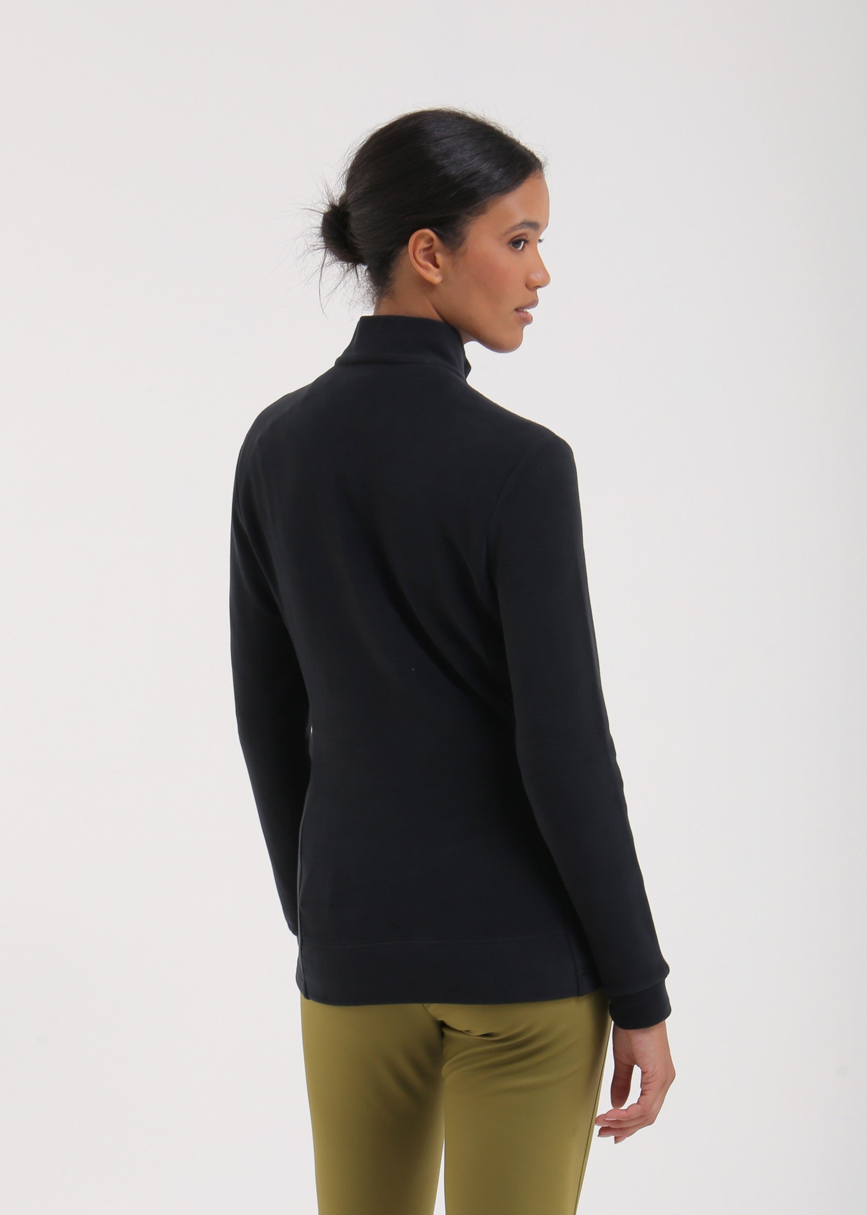 TRINIDAD - MIDNIGHT BLACK turtleneck - woman - Chervò USA