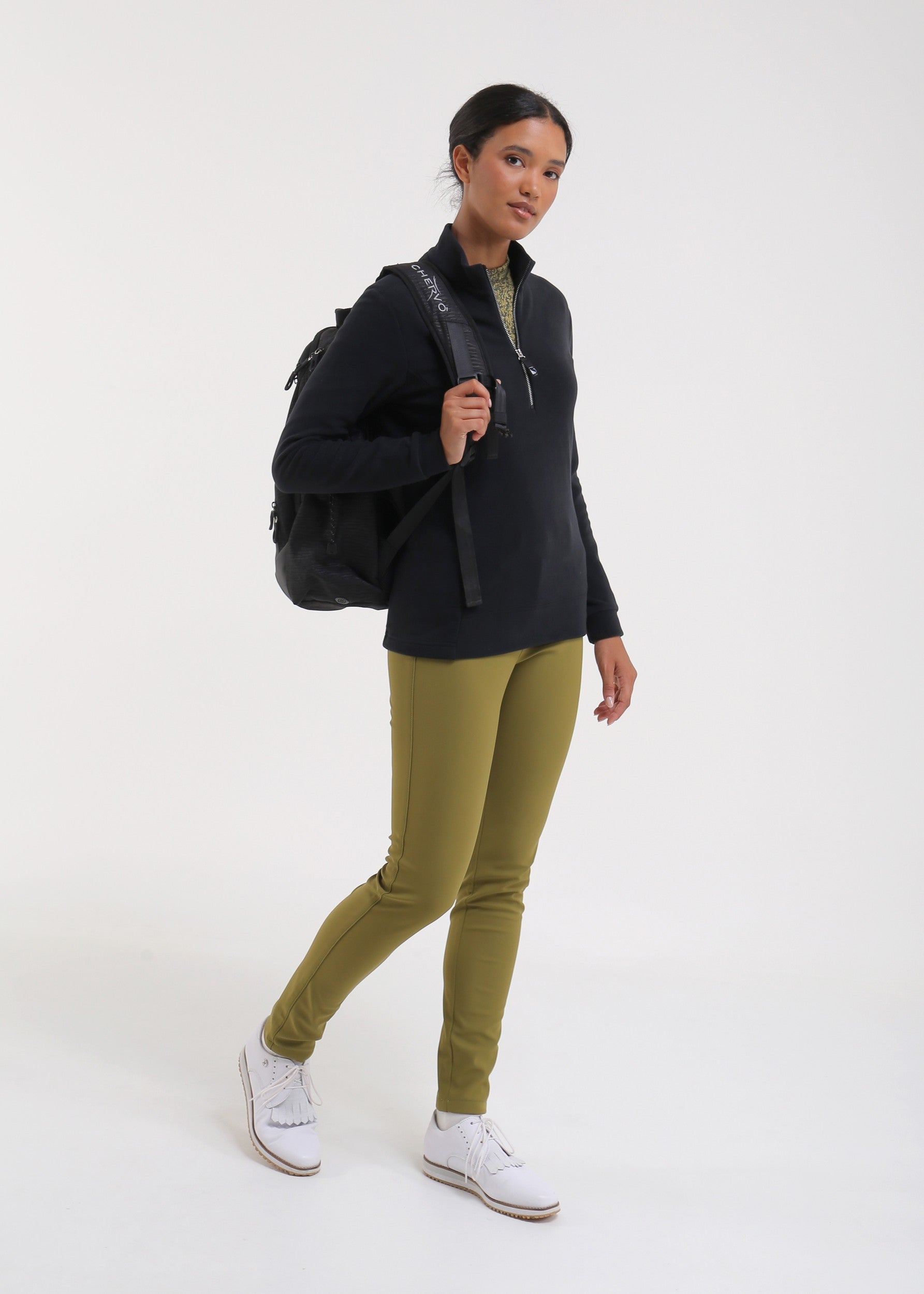 TRINIDAD - MIDNIGHT BLACK turtleneck - woman - Chervò USA