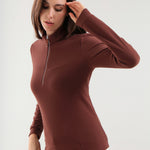TRINIDAD - MIDNIGHT BLACK turtleneck - woman - Chervò USA
