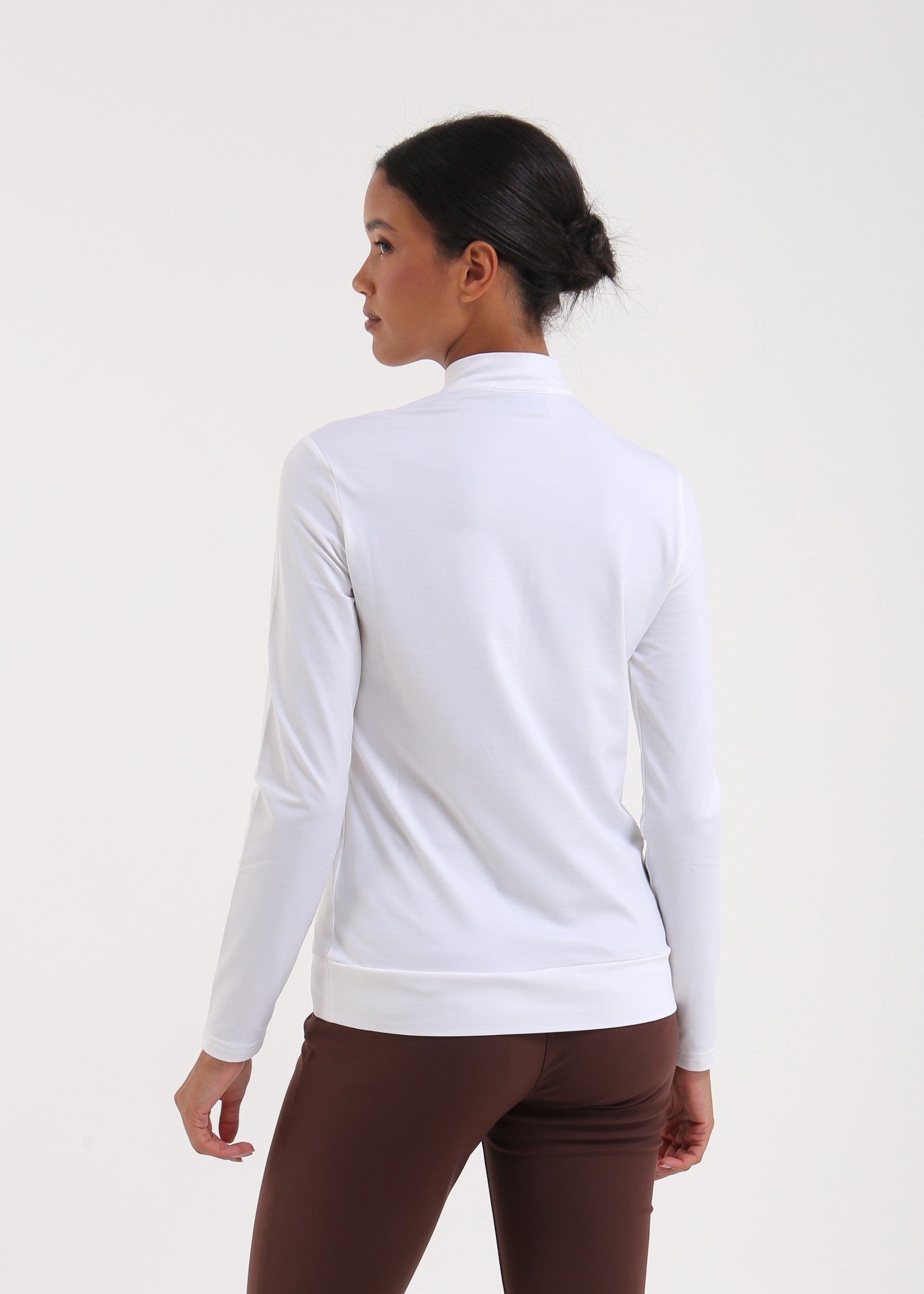 THALIA - MIDNIGHT BLACK turtleneck - woman - Chervò USA